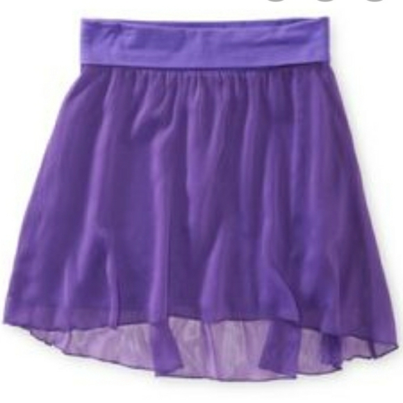 Aeropostle High Low Sheer Overlay Skirt - Picture 2 of 4